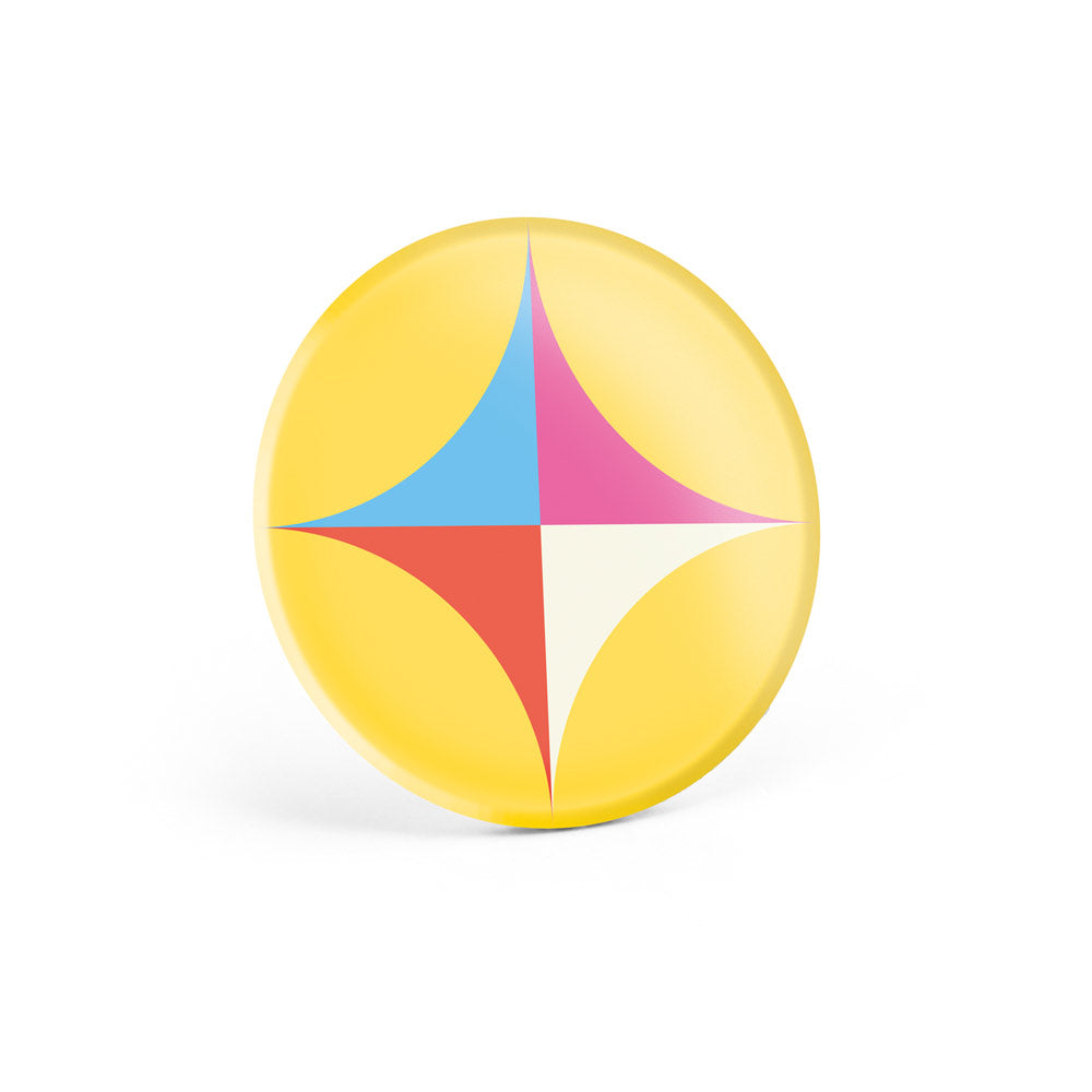Pin Redondo Personalizado Ø59 mm com Alfinete Metálico