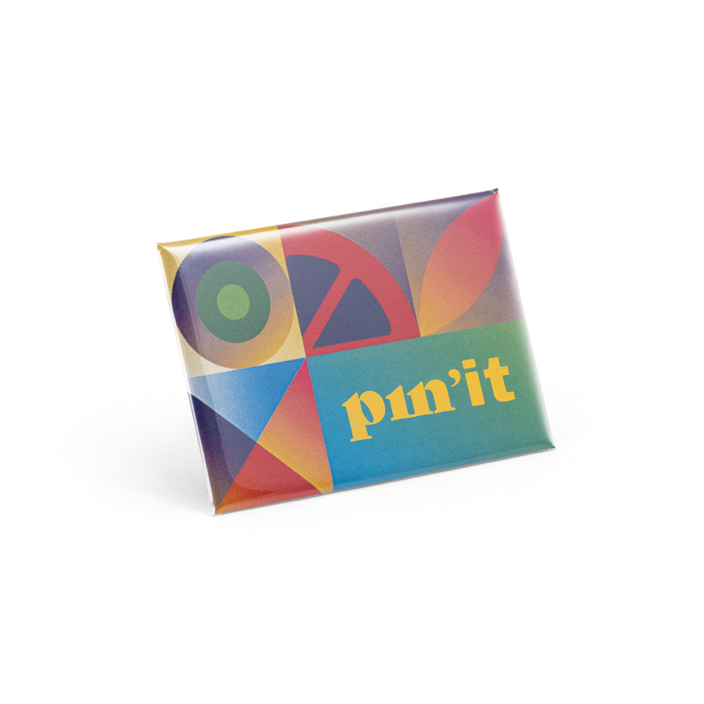 Pin Rectangular com Íman Button P'IN 15 – 80x53 mm