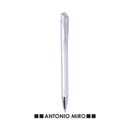 Caneta de Bola Elegante em Alumínio com Acessórios Prata