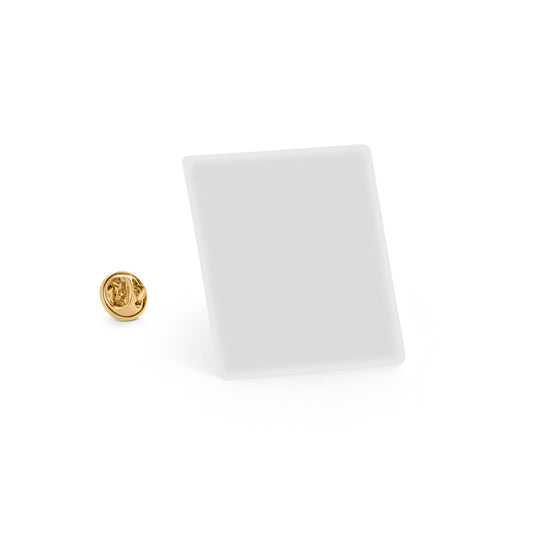 Pin Flexível Quadrado 20x20 mm - Personalização Mínima 250 Unidades