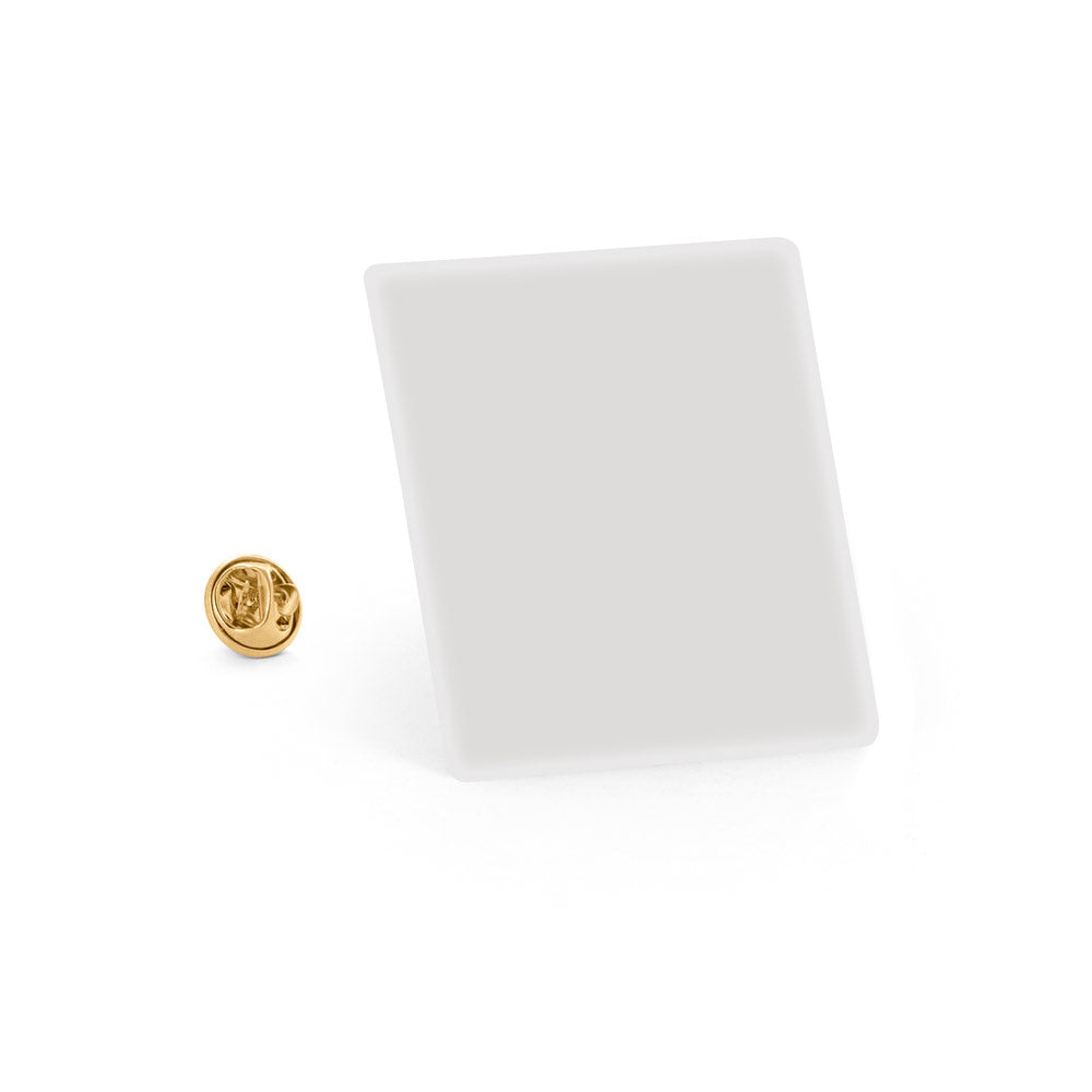 Pins Flexíveis Quadrados 25 mm Personalizados - Mínimo 250 Unidades