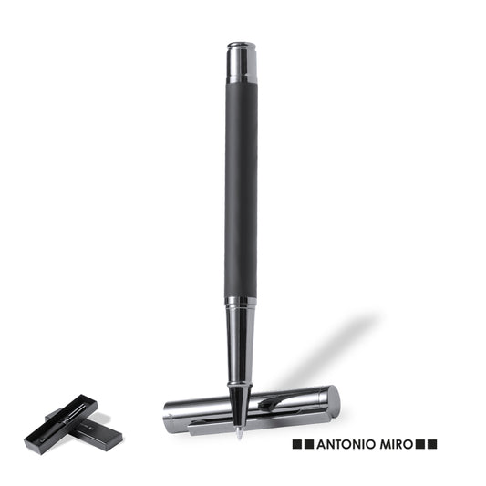 Caneta Roller Antonio Miró em Metal Preto Mate