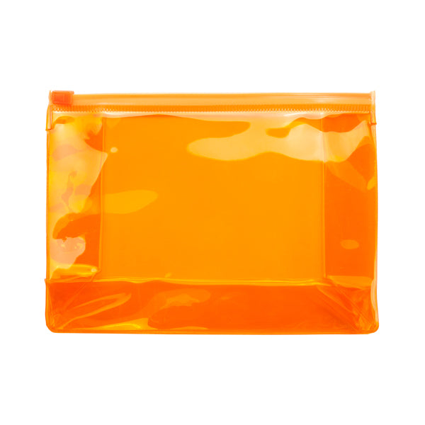 Estojo Porta-Canetas em Plástico Transparente com Fecho