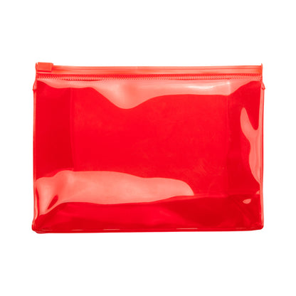 Estojo Porta-Canetas em Plástico Transparente com Fecho
