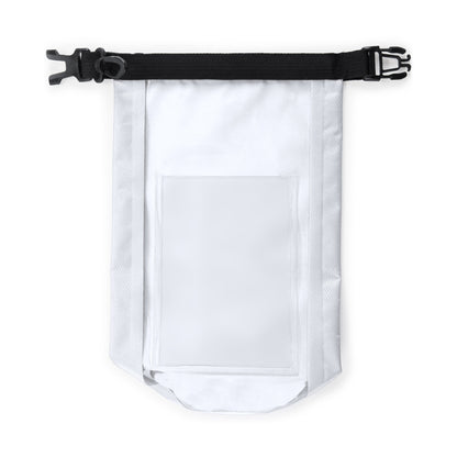 Estojo Porta-Canetas em Poliéster Branco com Fecho Zíper