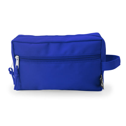 Estojo Porta-Canetas em Poliéster Branco com Zipper