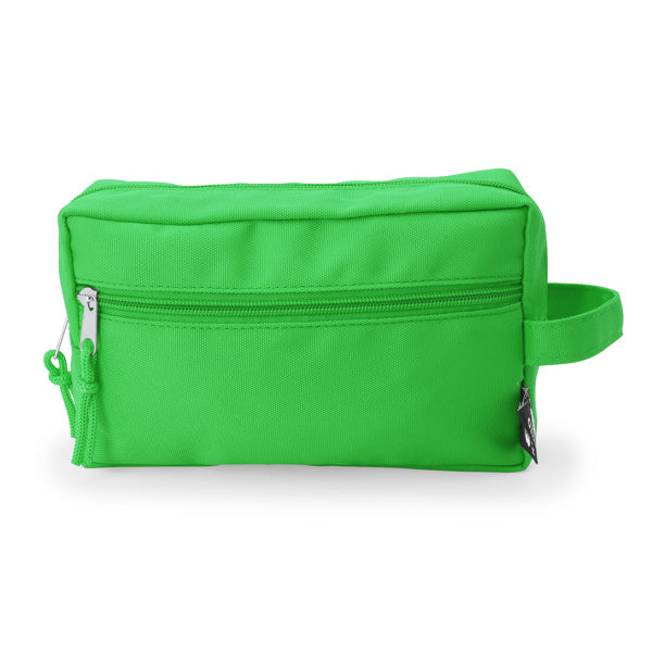 Estojo Porta-Canetas em Poliéster Branco com Zipper