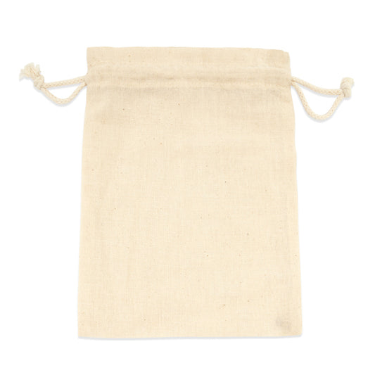 Saco de Algodão Natural com Cordão Ajustável