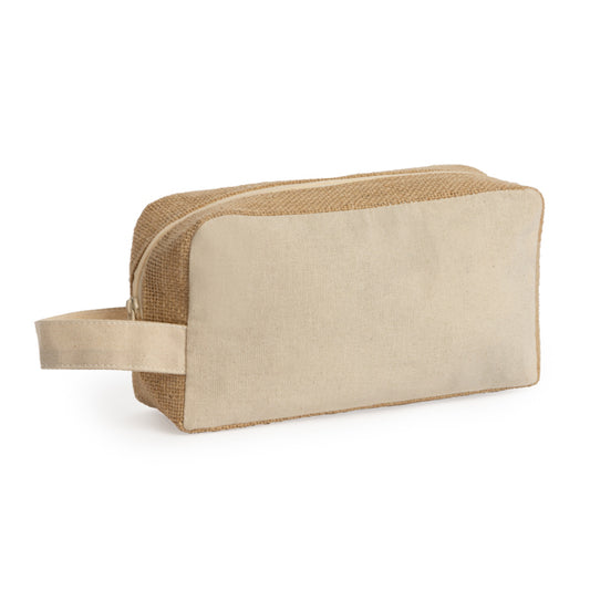 Necessaire SIENA em Algodão e Juta Laminada