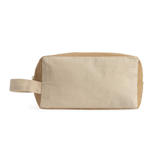 Necessaire de Lona com Zíper e Alça de Juta