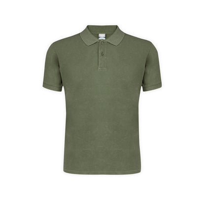 Polo Unissexo 'Ken' com Efeito Lavado Jeans