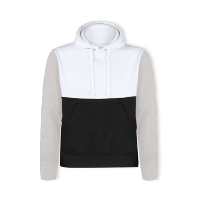 Sudadera Unissexo Tricolor com Capuz e Bolsso Canguru