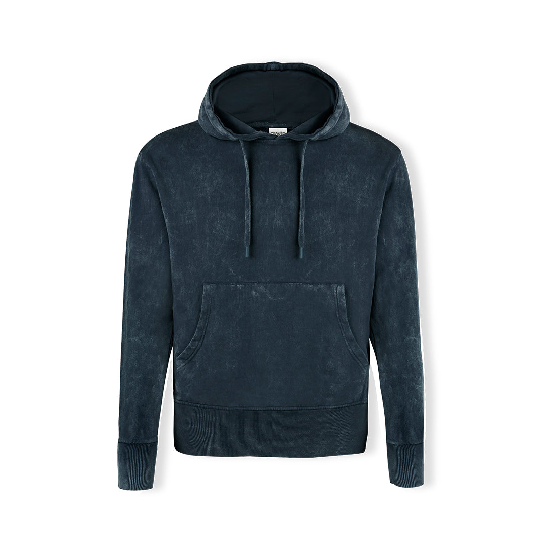 Sudadera Unissexo com Capuz e Efeito Jeans Único
