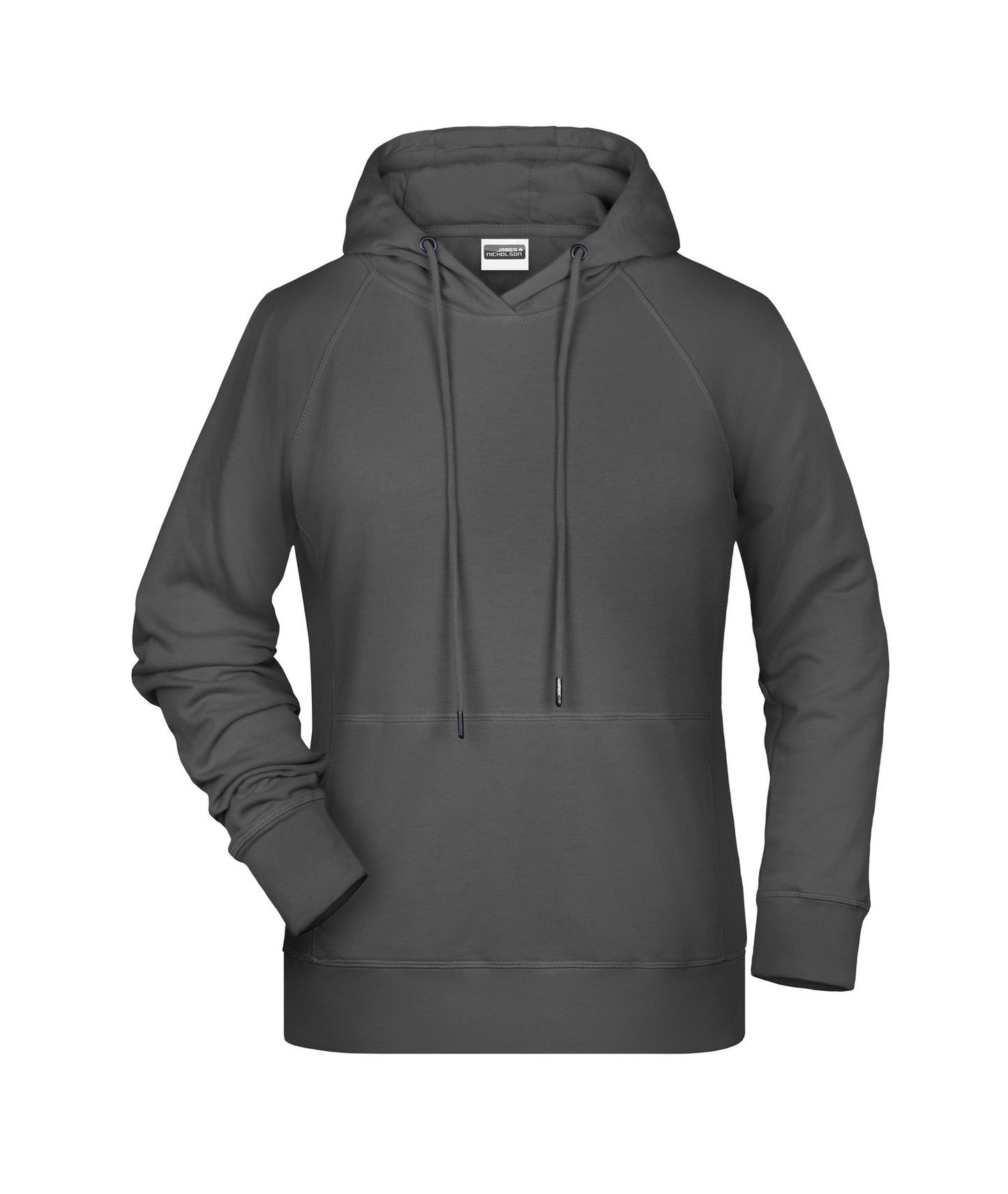Sweatshirt com Capuz Senhora Raglan Sustentável