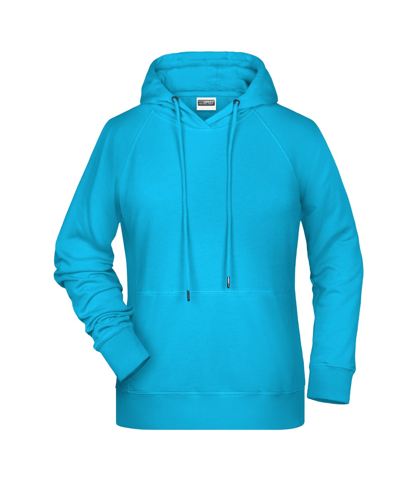 Sweatshirt com Capuz Senhora Raglan Sustentável