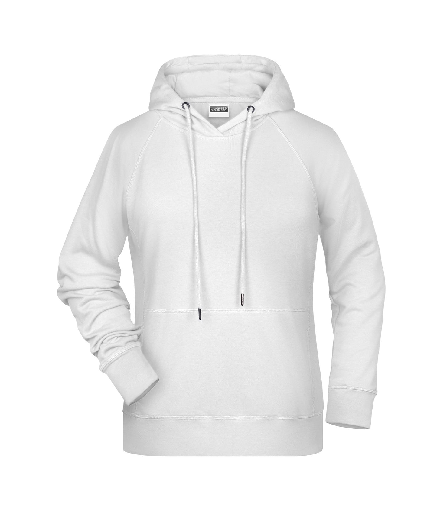 Sweatshirt com Capuz Senhora Raglan Sustentável