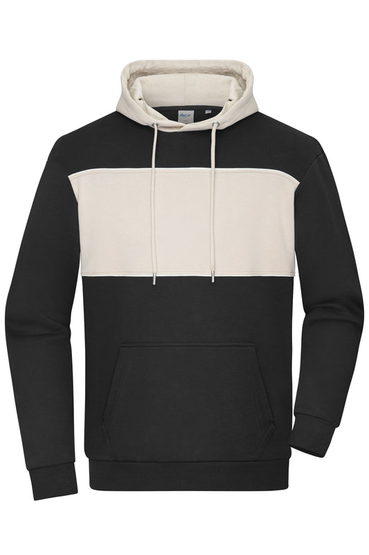 Sweat-Hoody Unisexo com Inserto Contrastante