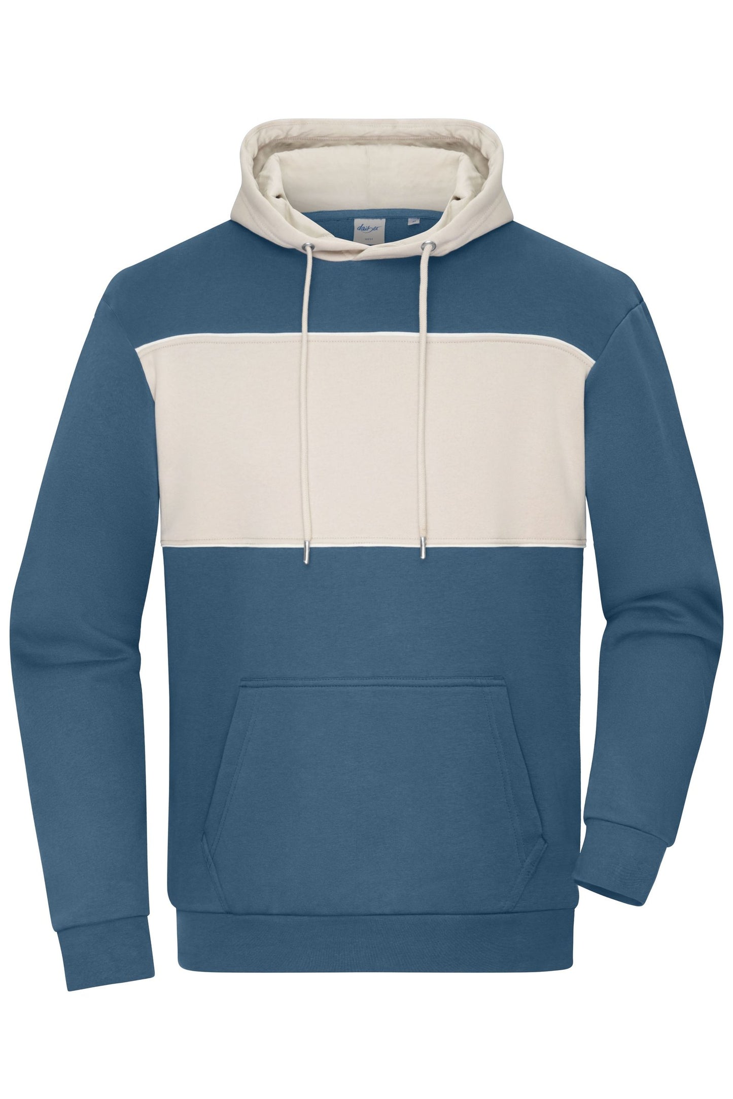 Sweat-Hoody Unisexo com Inserto Contrastante