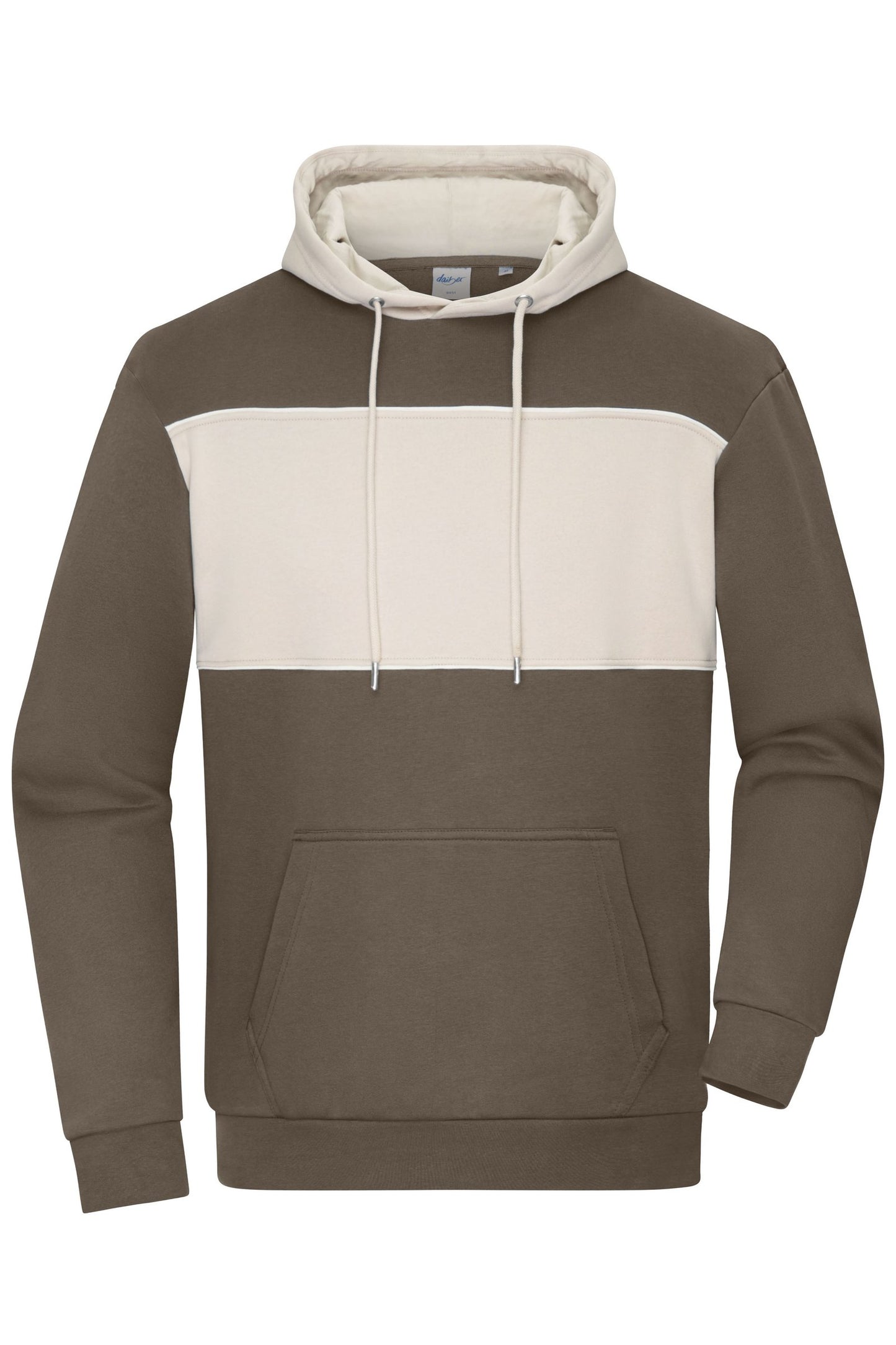 Sweat-Hoody Unisexo com Inserto Contrastante