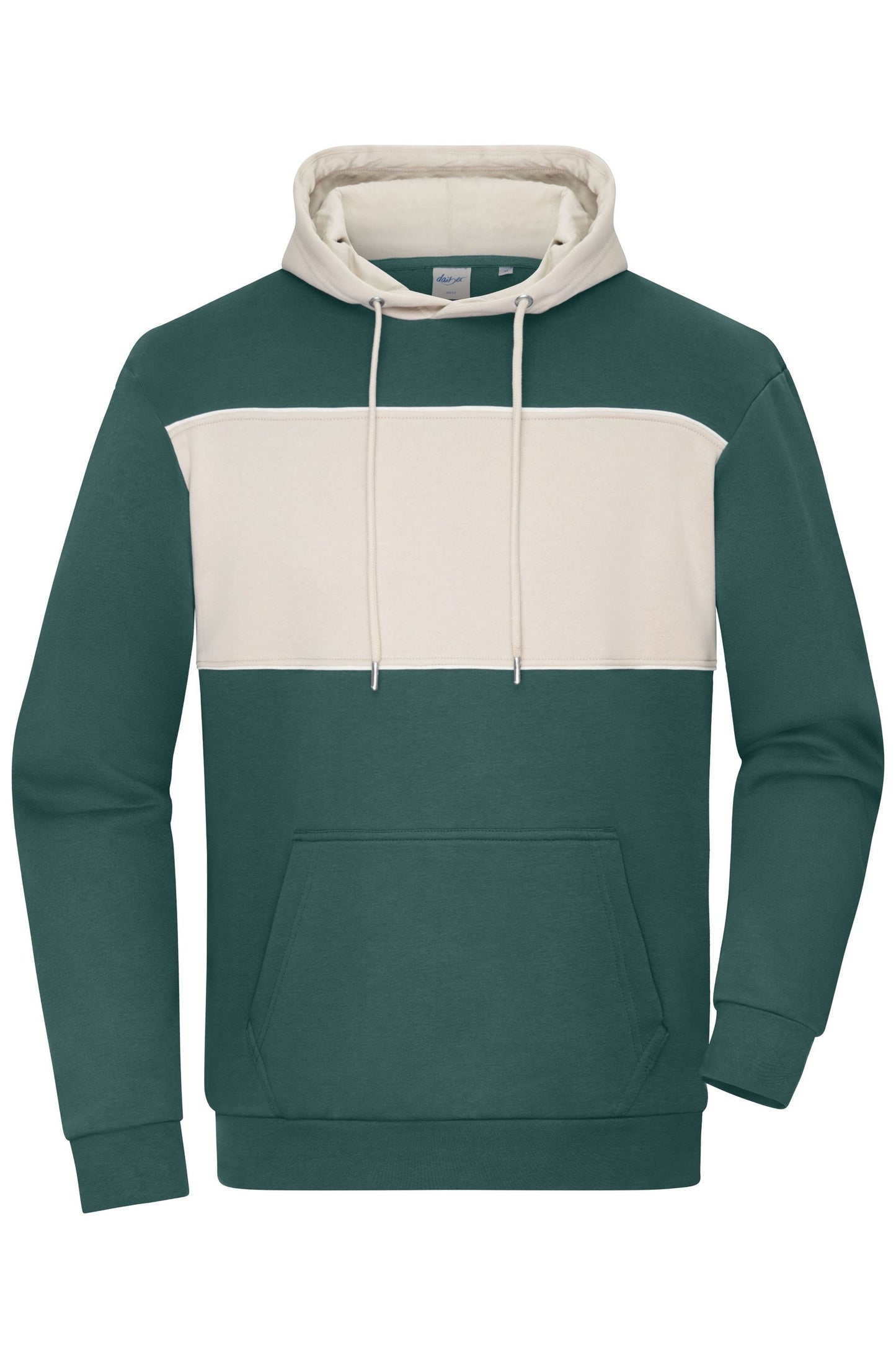 Sweat-Hoody Unisexo com Inserto Contrastante