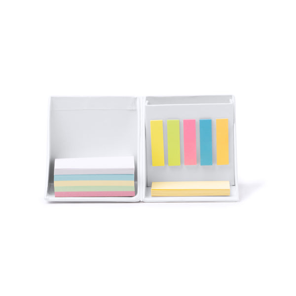 Conjunto de Post-its Coloridos em Capa Plástica