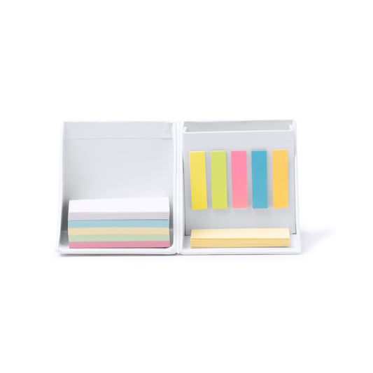 Conjunto de Post-its Coloridos em Capa Plástica