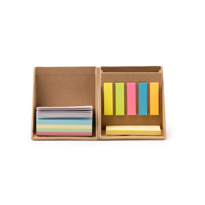 Conjunto de Post-its Coloridos em Capa Plástica