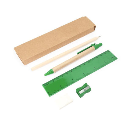 Caneta Esferográfica em Papel com Clip Metálico Amarelo