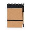Caderno de Papel Reciclado com Capa de Cartão e Caneta