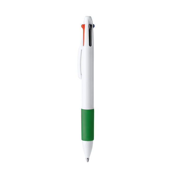 Caneta Esferográfica em Plástico com Grip Colorido