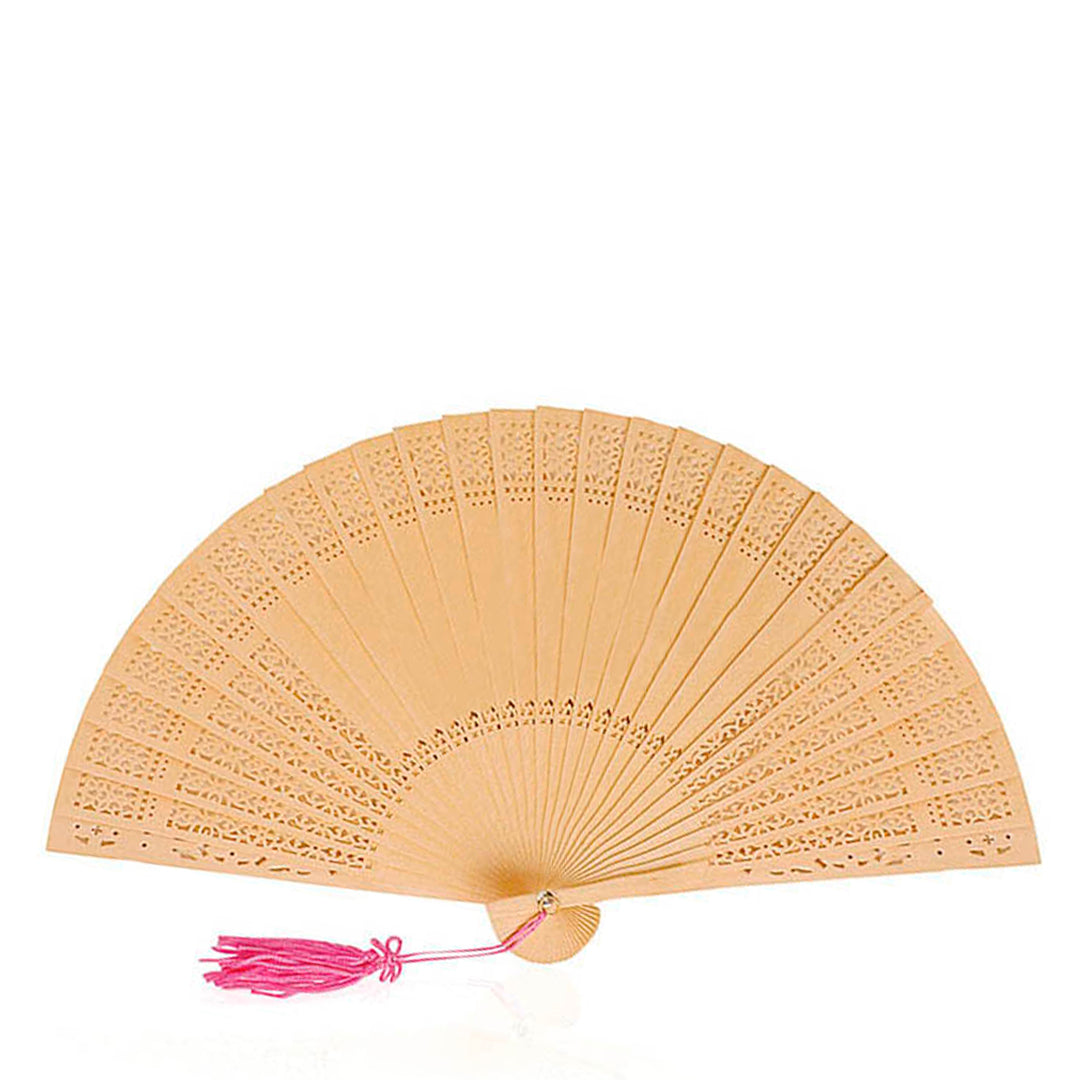 Ventilador Elegante em Madeira Natural