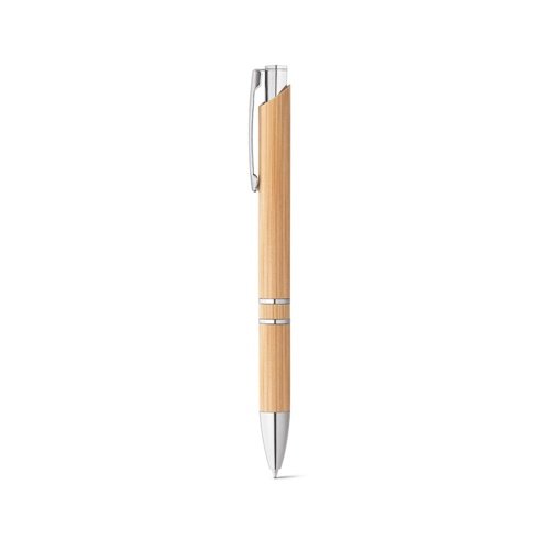 BETA BAMBOO: Esferográfica em Bambu com Clipe Metálico