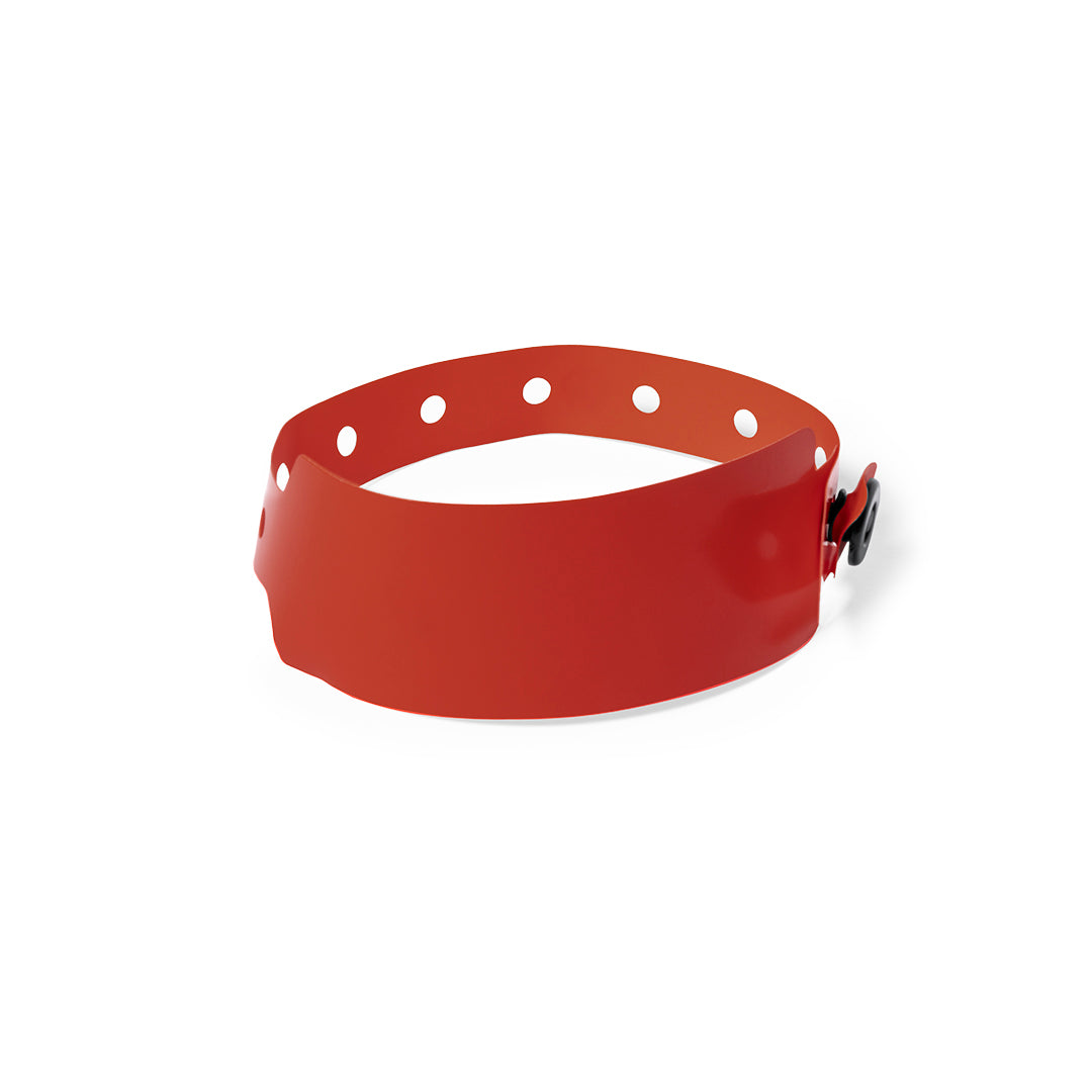 Pulseira em PVC Colorida com Fecho Ajustável