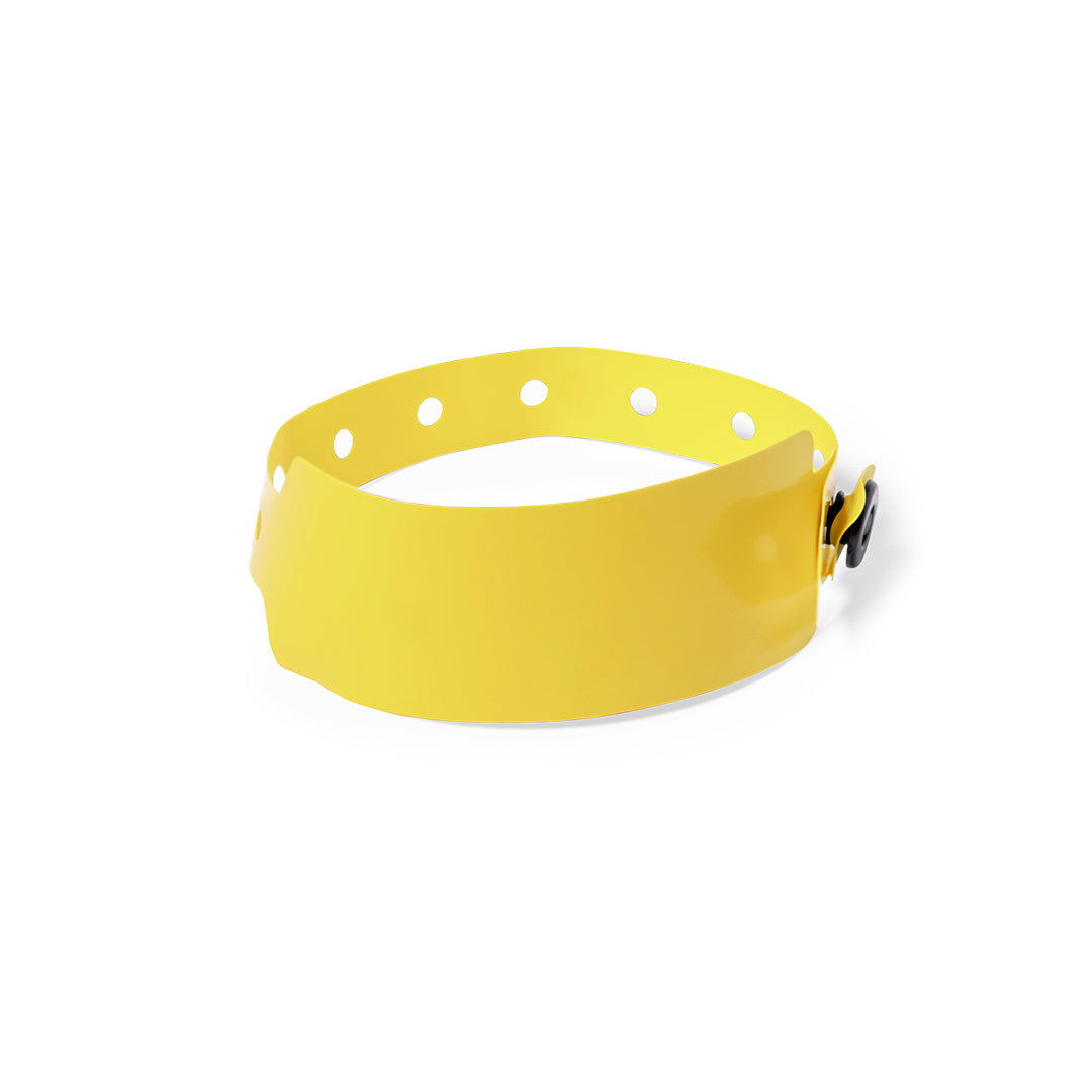Pulseira em PVC Colorida com Fecho Ajustável