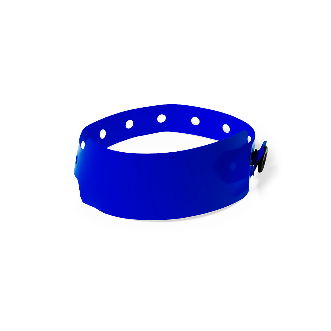 Pulseira em PVC Colorida com Fecho Ajustável