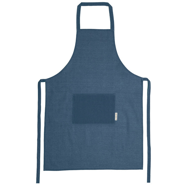 Avental de Algodão Denim com Bolso Frontal