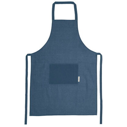 Avental de Algodão Denim com Bolso Frontal