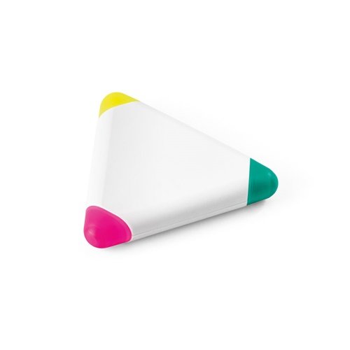 Evidenciador Triangular em PP com 3 Cores