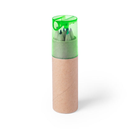 Set de 7 Peças com Lápis e Sacapuntas Colorido