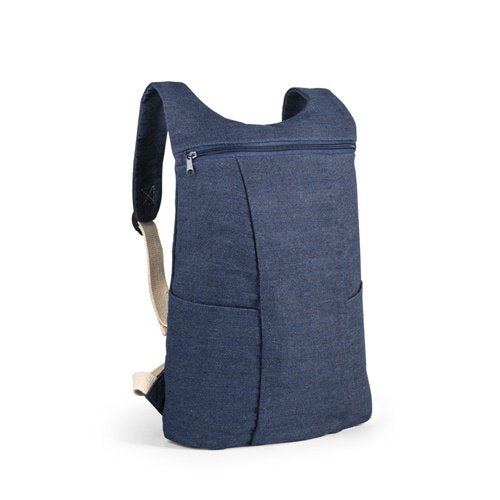 Mochila Denim Resistente com Compartimentos Funcionais