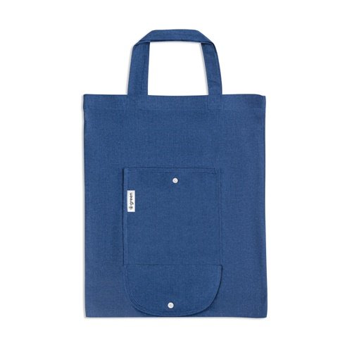 Saco dobrável SIENA em algodão e poliéster reciclado (140 g/m²)