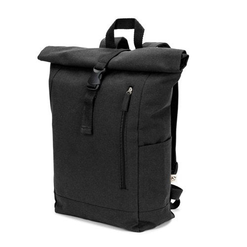 Mochila Roll Top em Algodão e Poliéster Reciclados (380 g/m²)