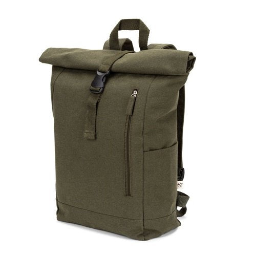 Mochila Roll Top em Algodão e Poliéster Reciclados (380 g/m²)