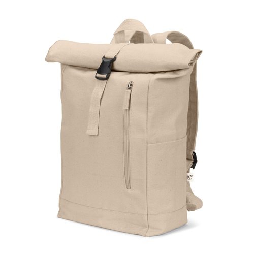 Mochila Roll Top em Algodão e Poliéster Reciclados (380 g/m²)