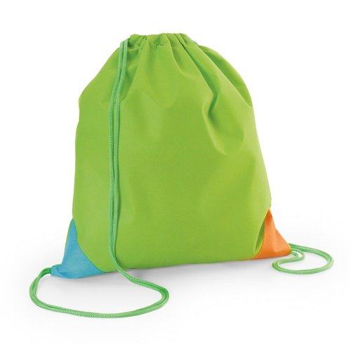 Bissaya Saco Mochila em Non-Woven com Cantos Coloridos