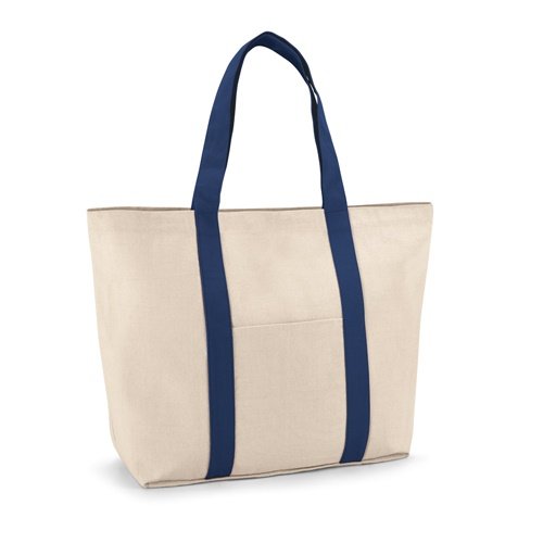 Saco em algodão canvas com bolso frontal e interior VILLE