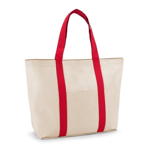 Saco em algodão canvas com bolso frontal e interior VILLE