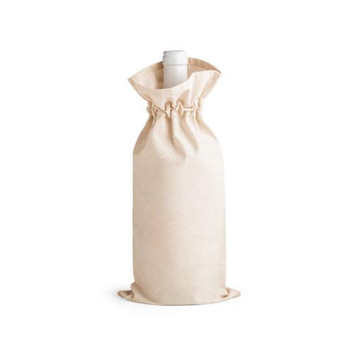 Saco para Garrafa em Algodão 100% com Cordão (180 g/m²)