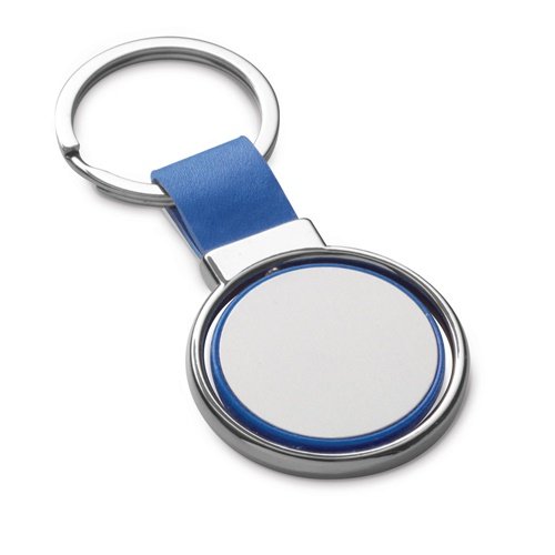 ALBRIGHT Porta-chaves em metal e PU com personalização doming