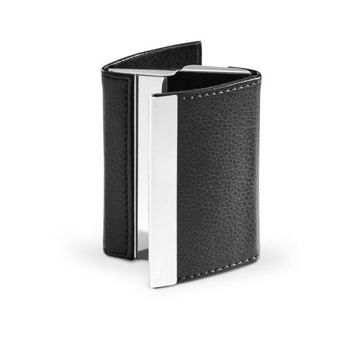 LONE Porta-cartões Duplo em Metal e PU